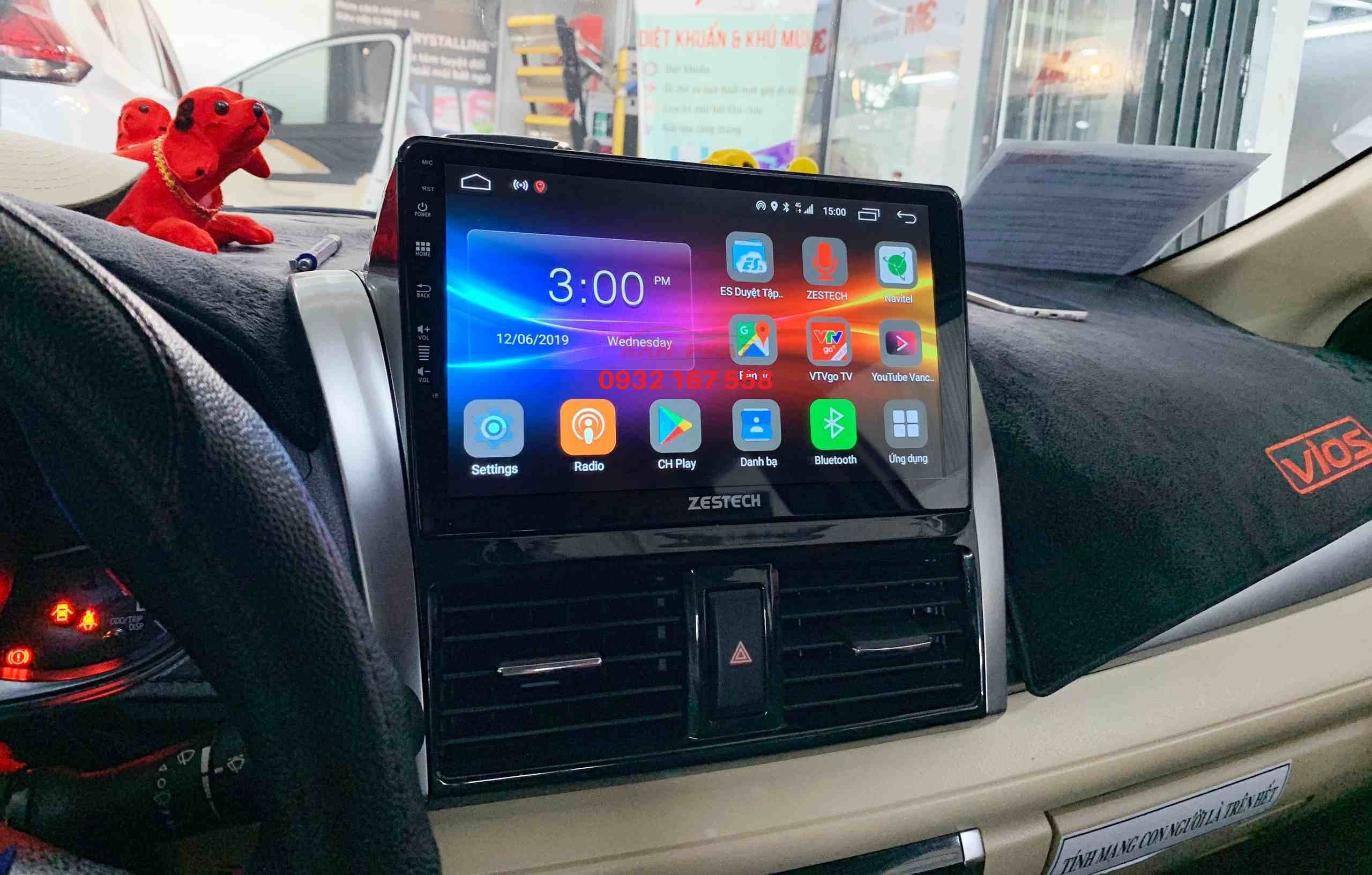lắp màn hình Android cho Toyota Vios