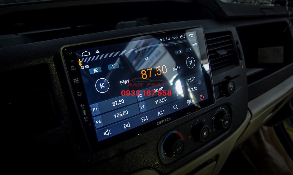 Lắp màn hình Android cho Ford Transit