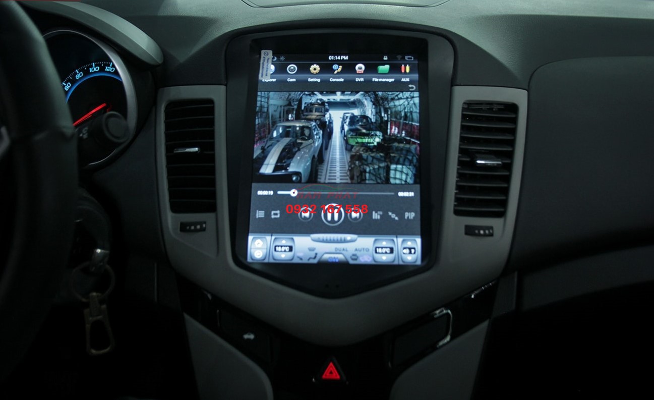 lắp màn hình Android cho Chevrolet Cruze