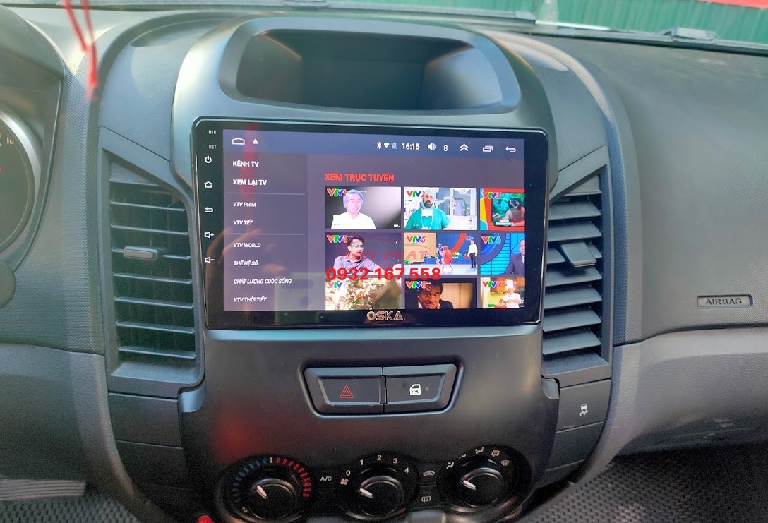 Lắp màn hình Android cho Ford Ranger XLS