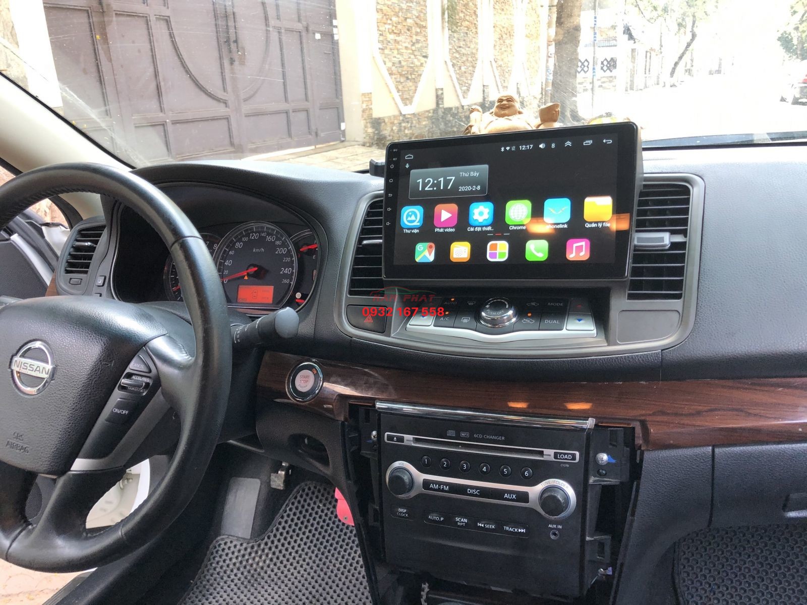 Lắp màn hình Android cho Nissan Teana