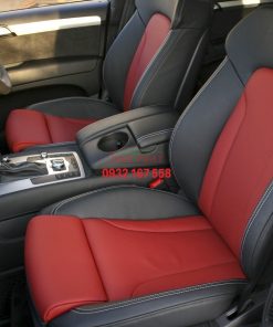 audi q7 s line 7 seat black leather with red inserts silver stitching 003 1000