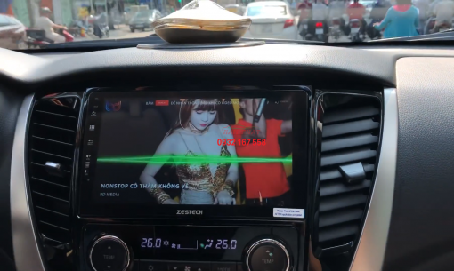 Lắp màn hình Android cho Mitsubishi Pajero Sport