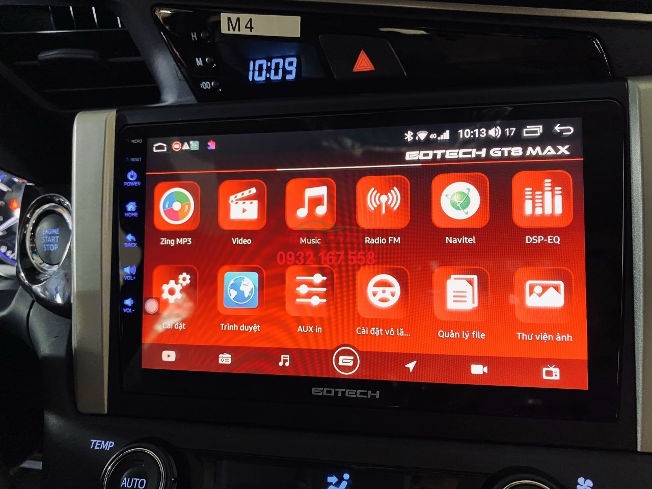 Màn hình Android ô tô Gotech Toyota Innova