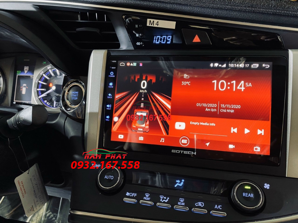 Màn Android Gotech cho Toyota Innova