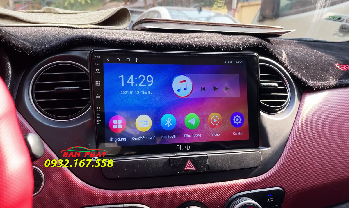 Màn hình Android Oled cho Hyundai Grand i10