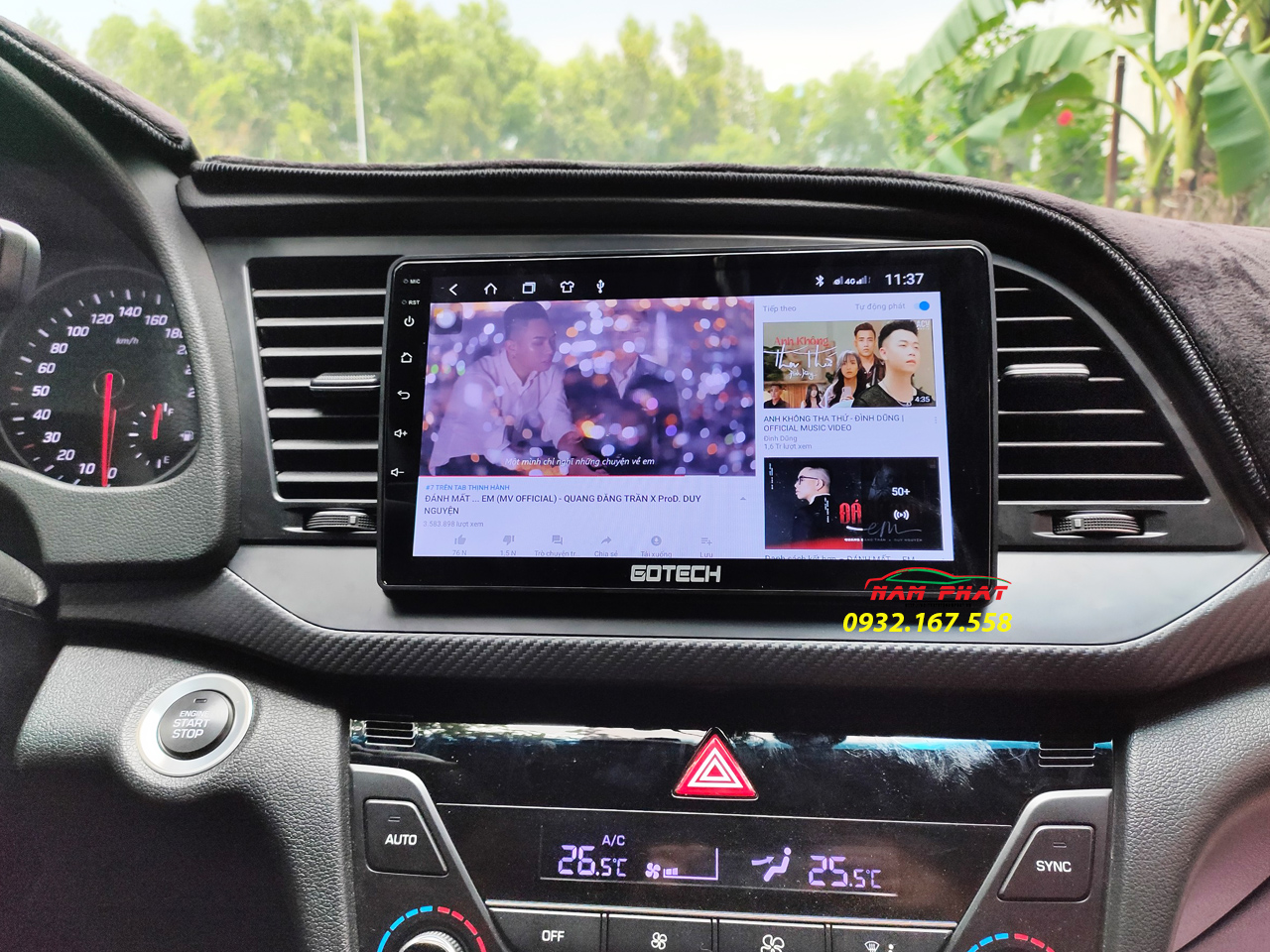 Màn hình Android Gotech cho Hyundai Elantra