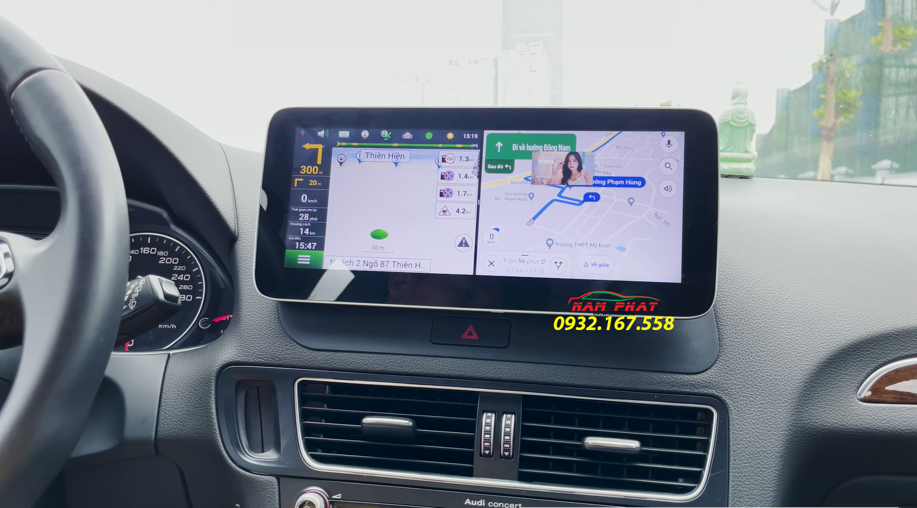 Màn hình Android OledPro lắp trên Audi Q5