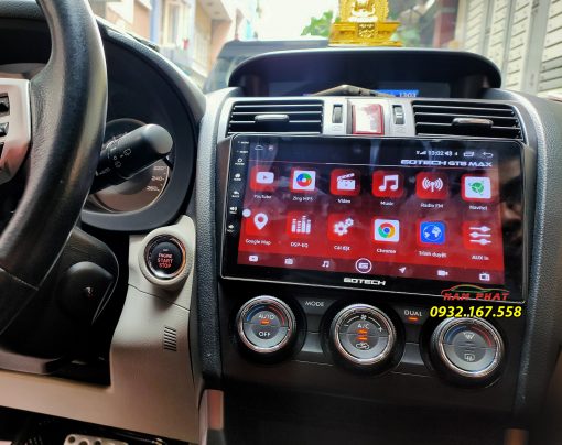Màn hình Android Gotech trên Subaru forester