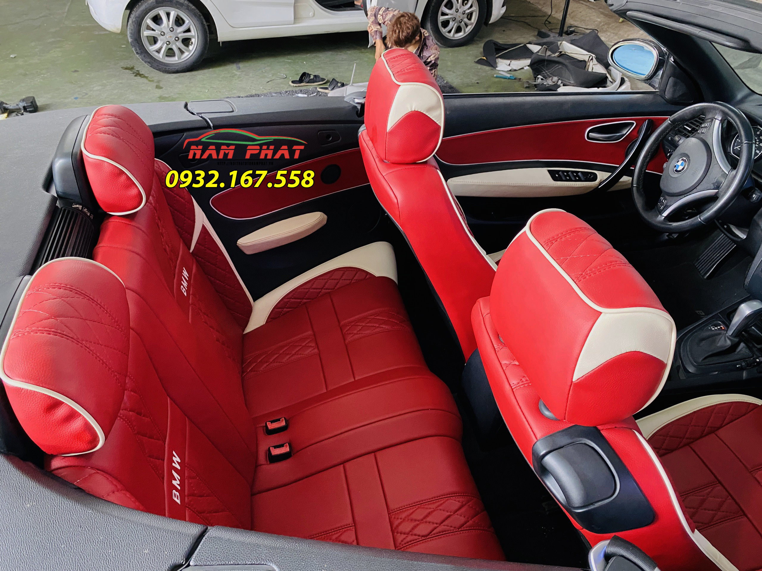 Bọc ghế da BMW 128i đời 2008