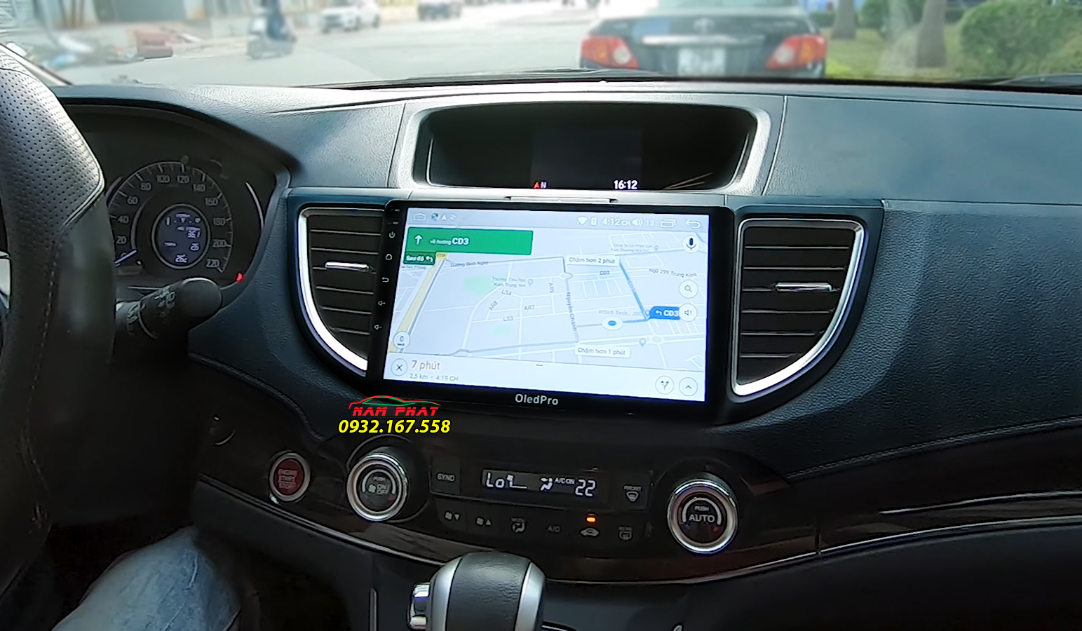 Màn hình Android OledPro X3 trên Honda CR-V
