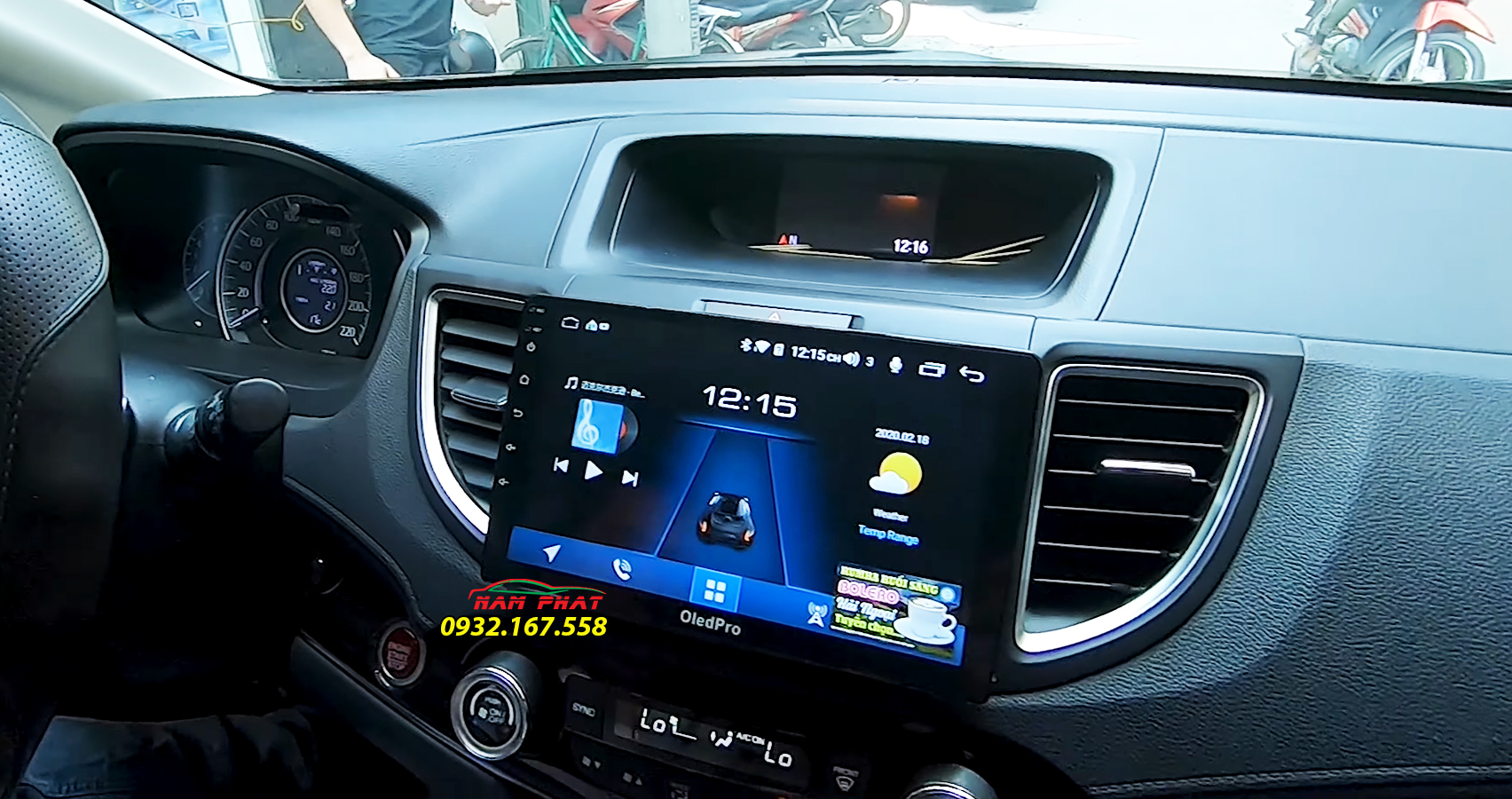 Màn hình Android OledPro X3 trên Honda CR-V